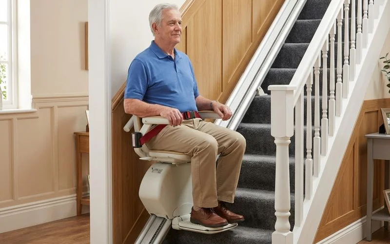 Straight Stairlifts installation example 1