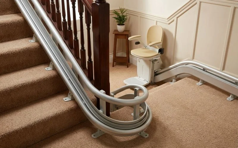 Curved Stairlifts installation example 2