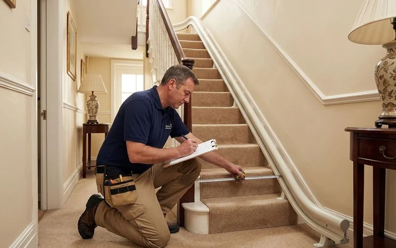 Curved Stairlifts installation example 4